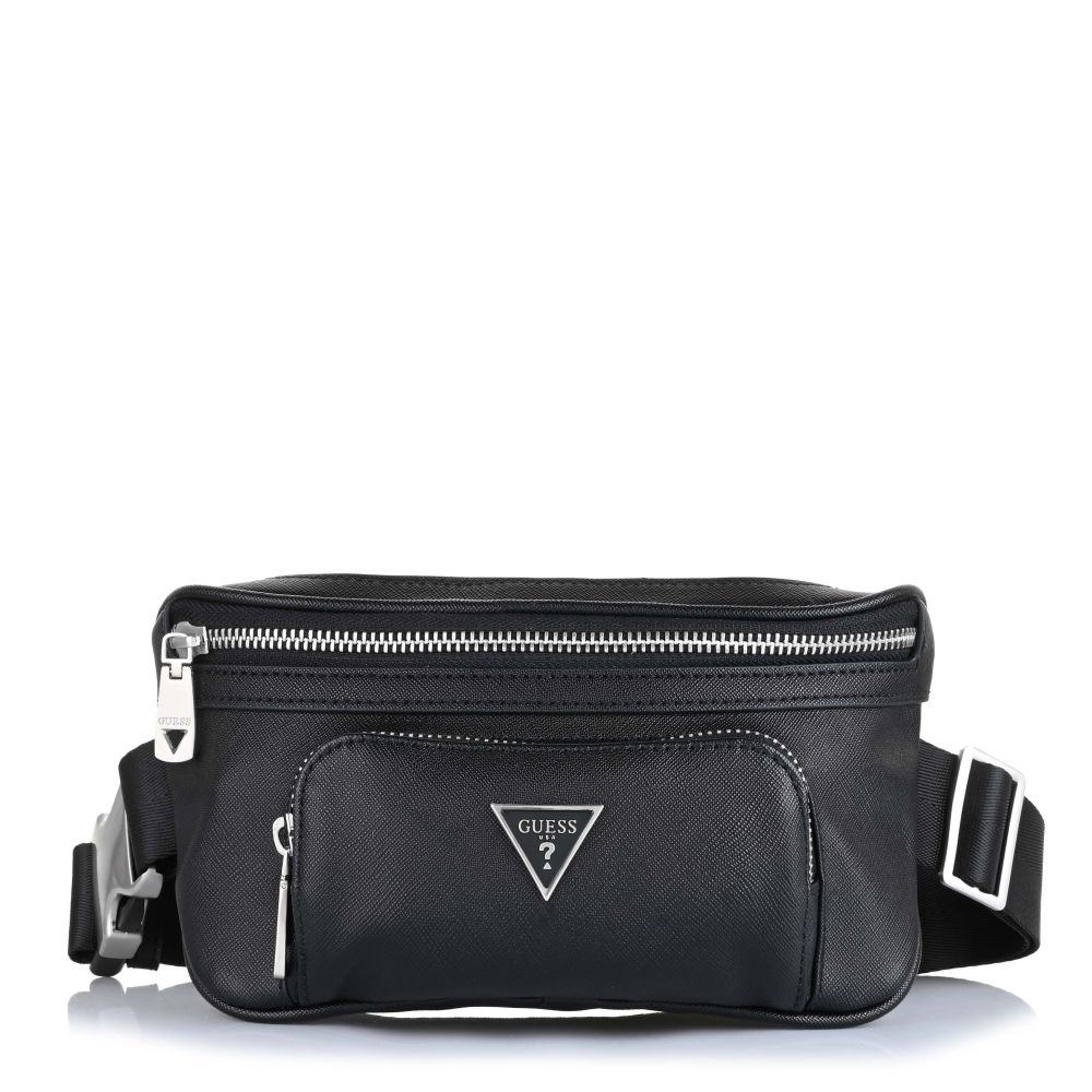 Τσαντάκι Μέσης Guess Certosa Saffiano Smart Mini HMECSAP3332 Black
