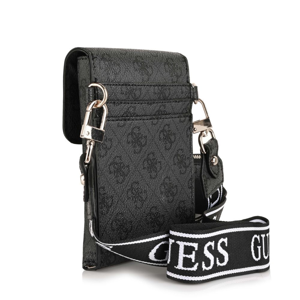 Θήκη Κινητού-Τσαντάκι Guess Latona Mini SG921181 Coal Logo
