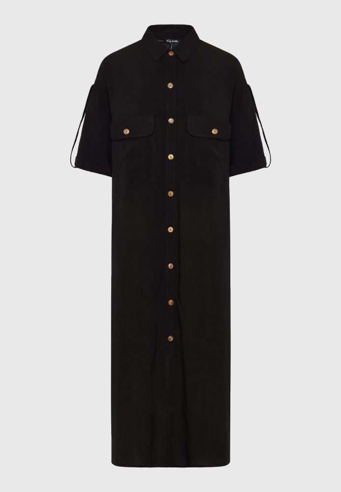 Oversized μάξι σεμιζιέ φόρεμα σε boho look