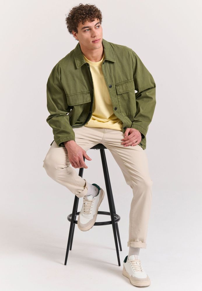 Ανδρικό garment dyed lightweight μπουφάν