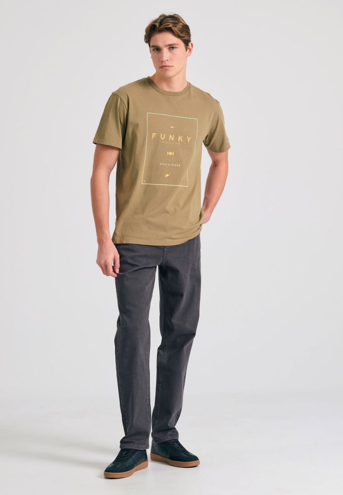 Organic cotton t-shirt με minimal branded τύπωμα