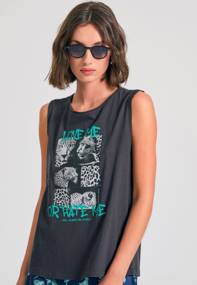 Γυναικείο tank top με photographic τύπωμα