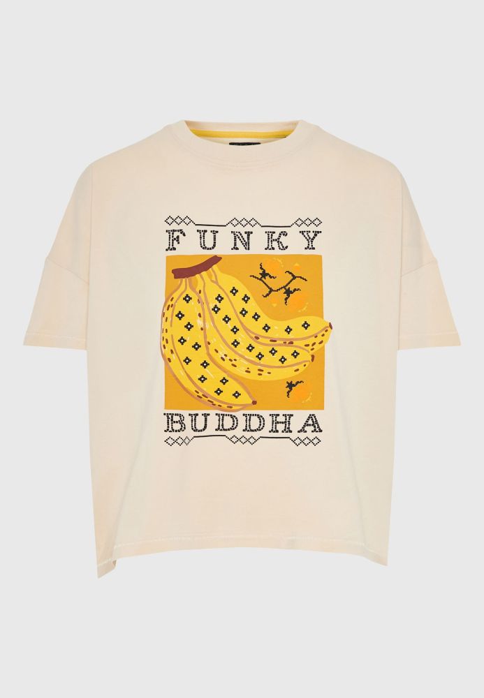 Loose fit t-shirt από οργανικό βαμβάκι με τύπωμα