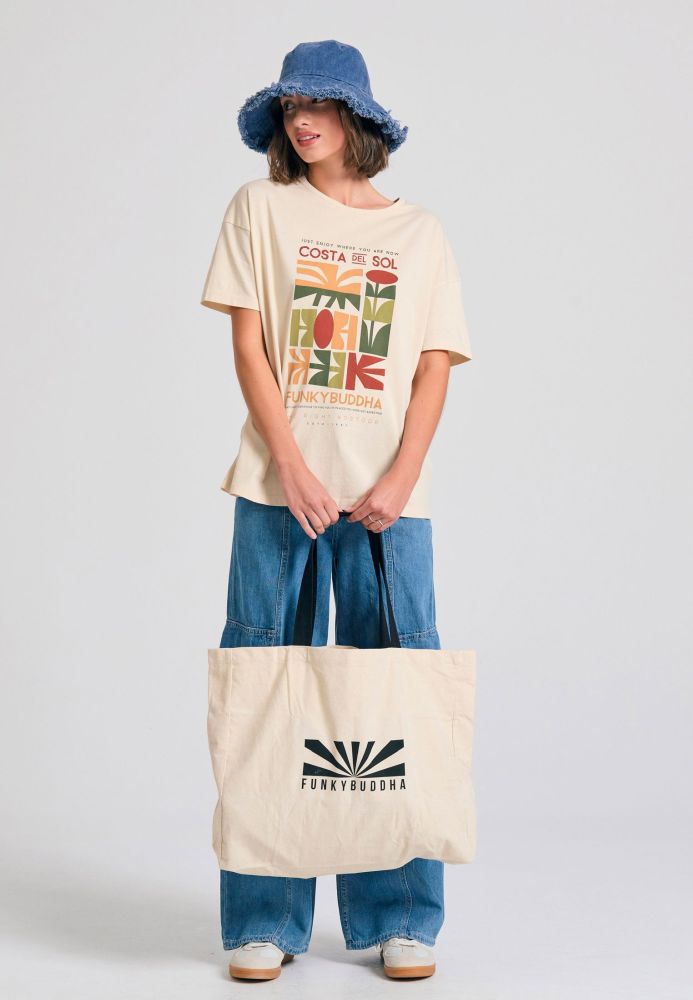 Γυναικείο t-shirt με abstract graphic τύπωμα
