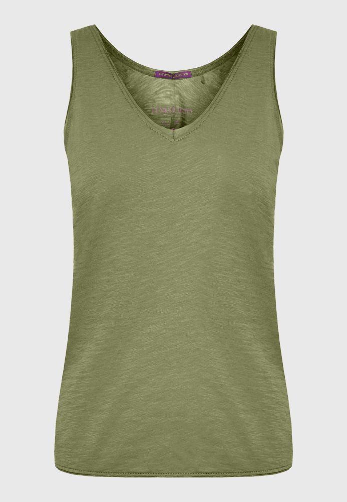 Γυναικείο tank top με raw cuts τελειώματα