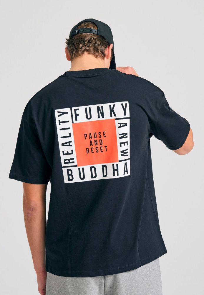 Oversized t-shirt με text artwork τύπωμα στην πλάτη