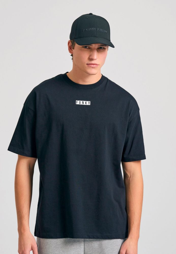 Oversized t-shirt με text artwork τύπωμα στην πλάτη