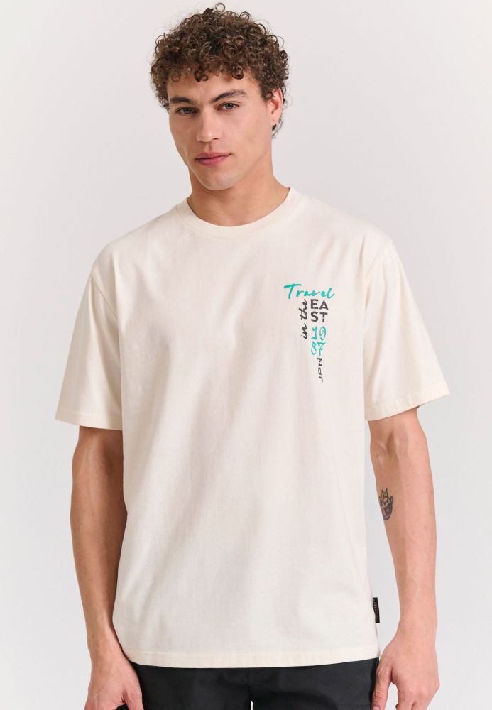 Relaxed fit με graphic τύπωμα στην πλάτη