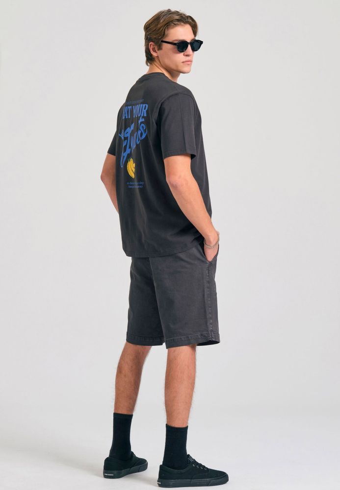 Relaxed fit t-shirt με τύπωμα στην πλάτη