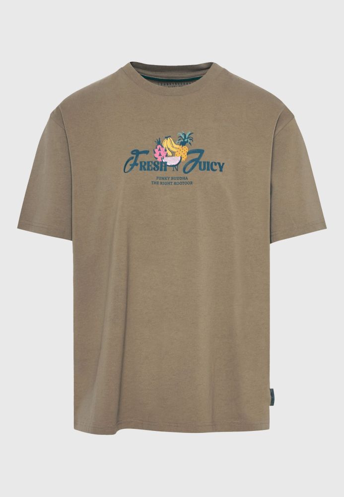 Relaxed fit t-shirt με τύπωμα στην πλάτη