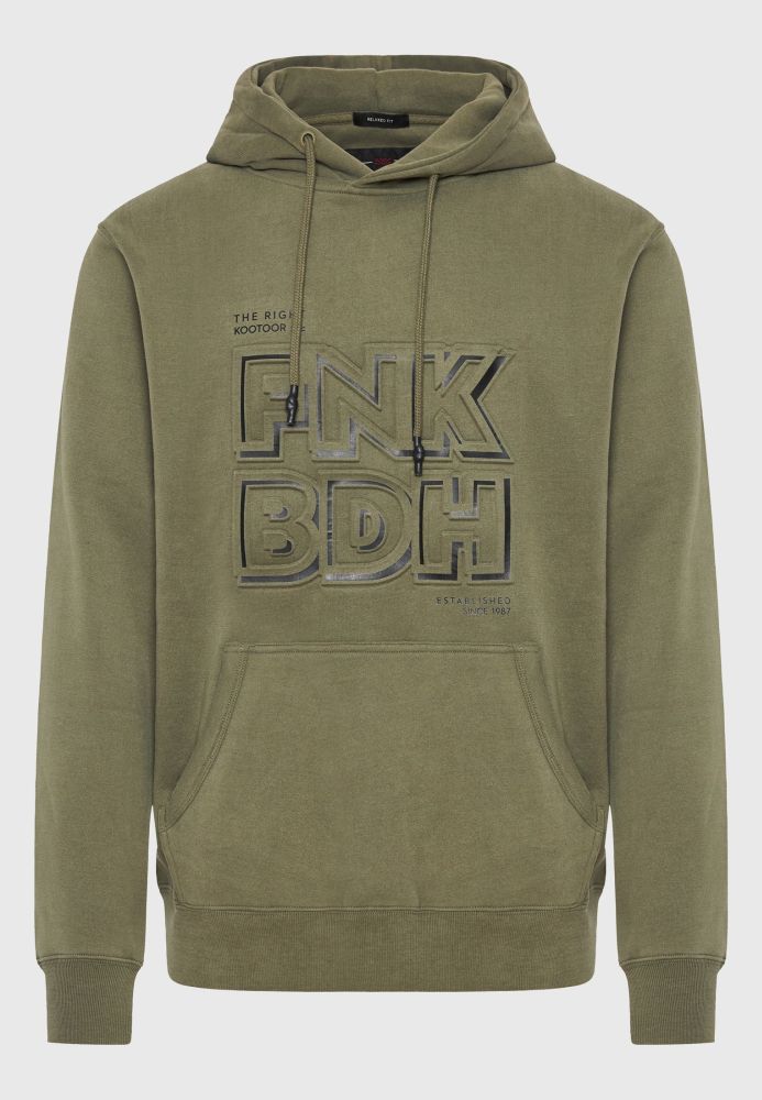 Relaxed fit φούτερ με embossed τύπωμα στο στήθος