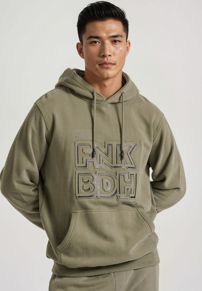 Relaxed fit φούτερ με embossed τύπωμα στο στήθος