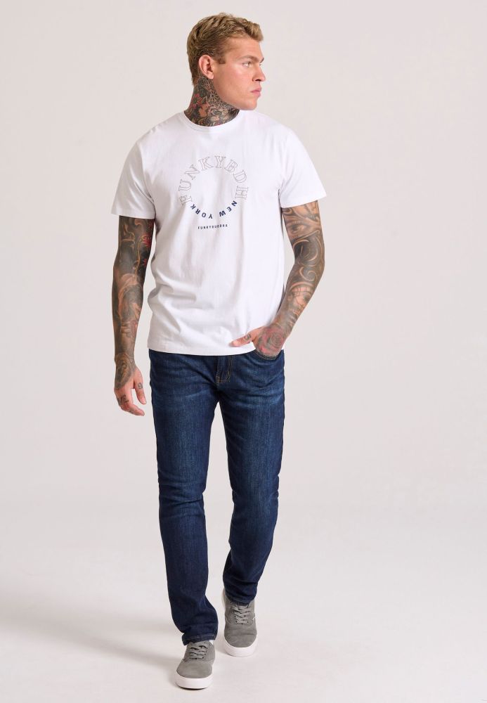 T-shirt με graphic τύπωμα στο στήθος