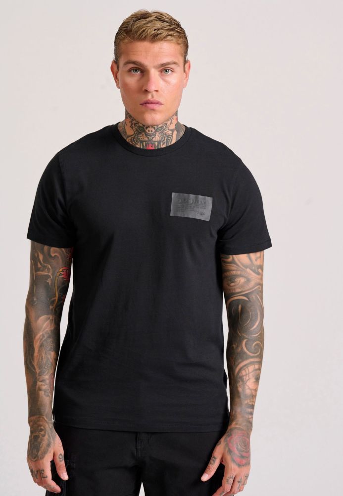 T-shirt με embossed τύπωμα στο στήθος