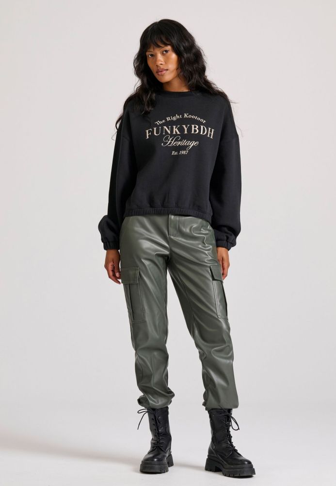 Relaxed fit φούτερ με Funky Buddha κέντημα
