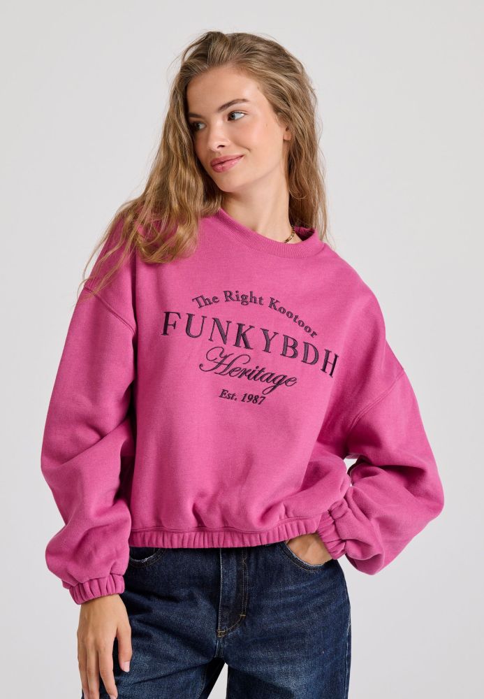 Relaxed fit φούτερ με Funky Buddha κέντημα
