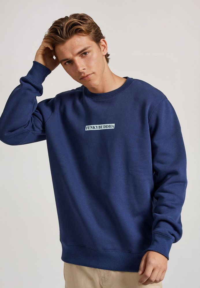 Relaxed fit φούτερ με τύπωμα στην πλάτη