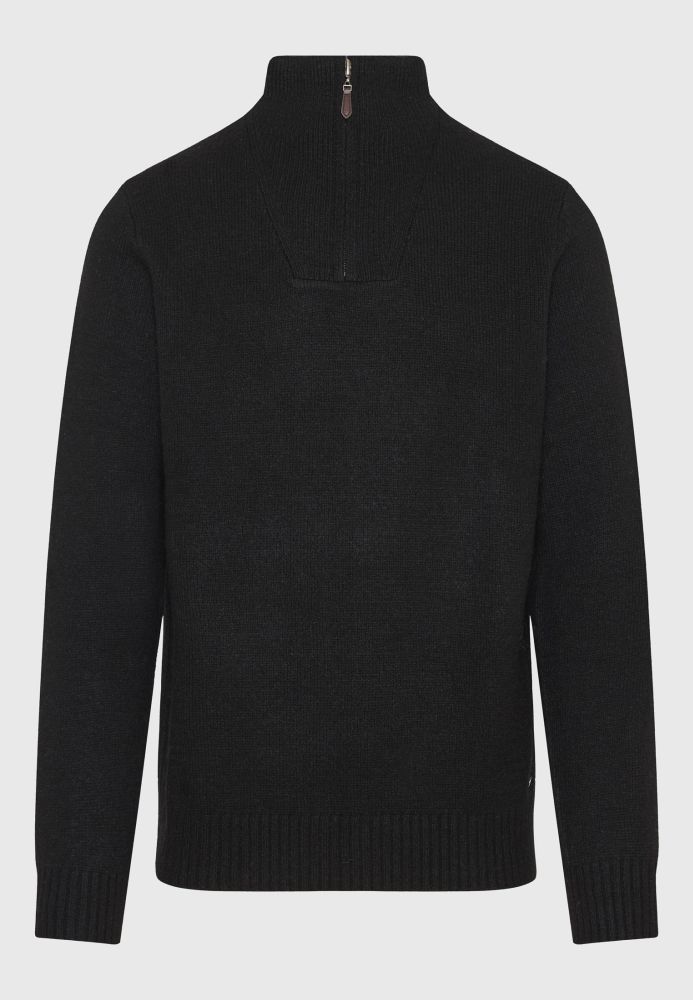 Ανδρικό half-zip πλεκτό πουλόβερ