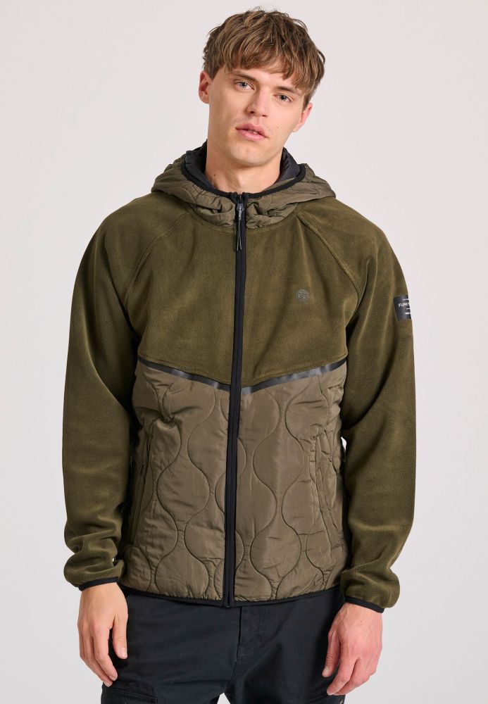 Oversized fleece ζακέτα φούτερ με κουκούλα