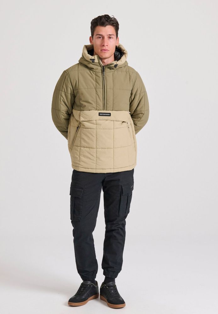 Ανδρικό overhead jacket με κουκούλα