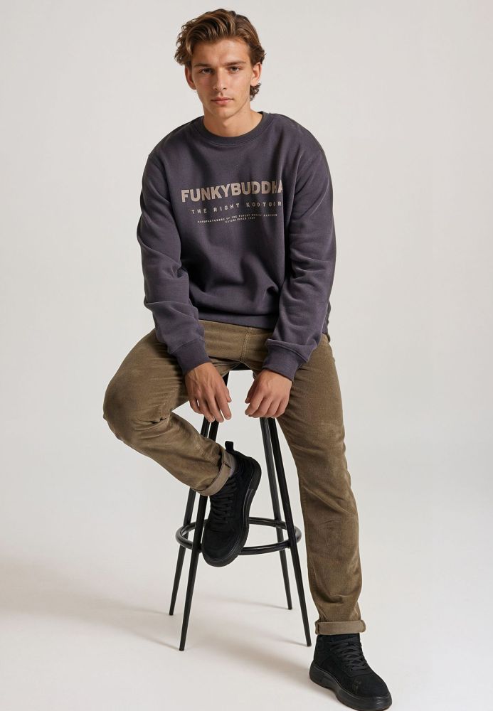 Relaxed fit φούτερ με Funky Buddha τύπωμα