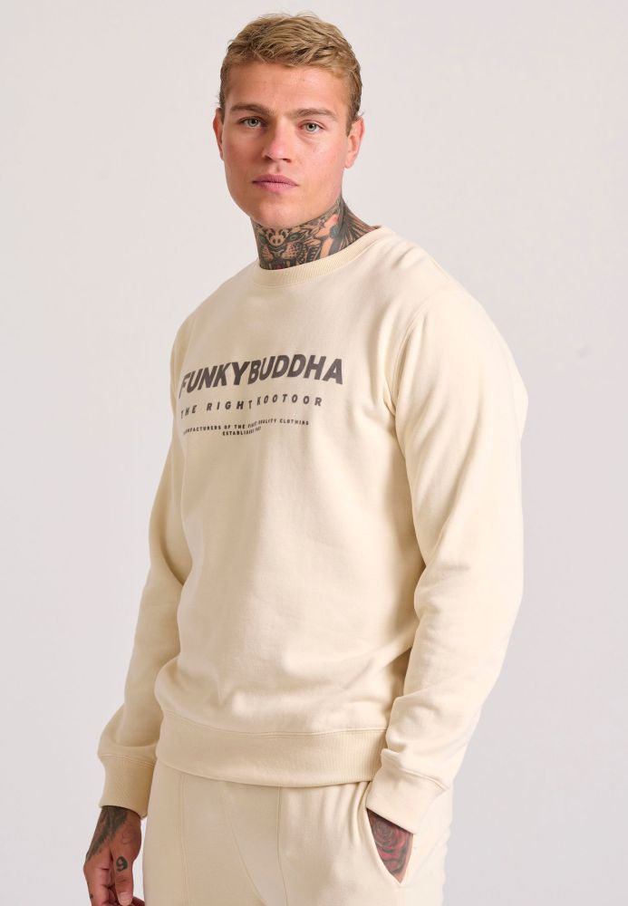 Relaxed fit φούτερ με Funky Buddha τύπωμα