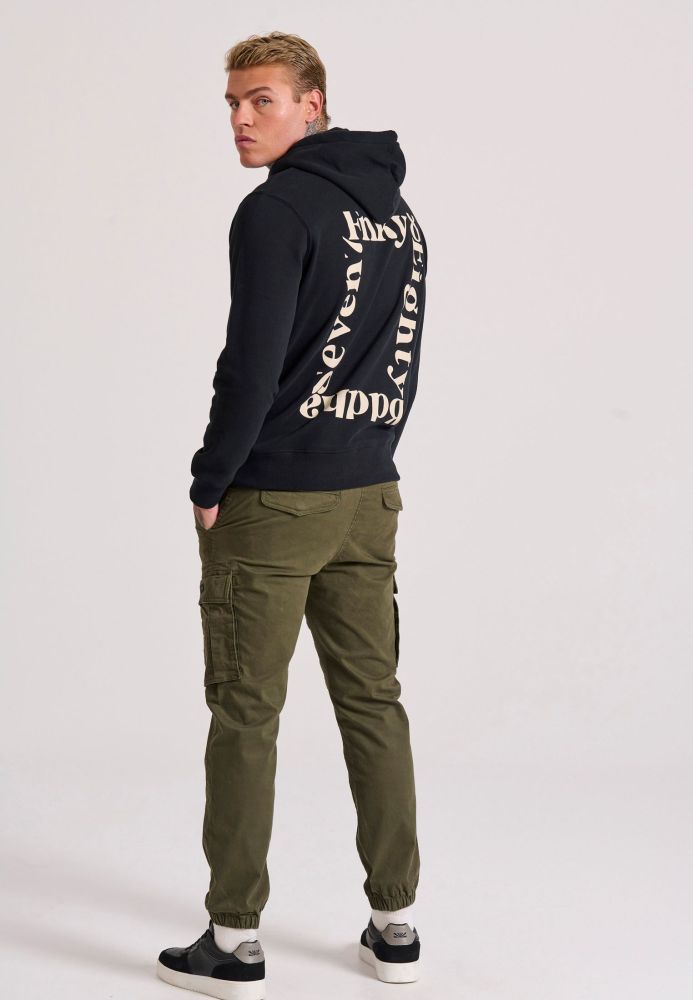 Relaxed fit φούτερ με γραφικό τύπωμα στην πλάτη