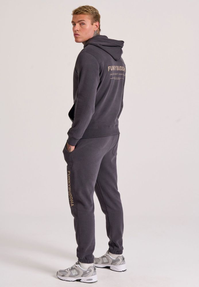Relaxed fit φούτερ με τύπωμα στην πλάτη