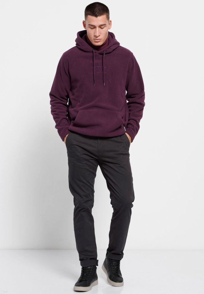 Φούτερ fleece με κουκούλα