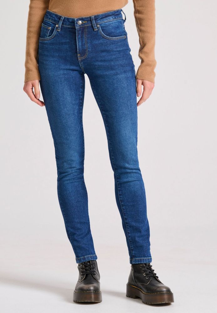 Skinny fit τζιν παντελόνι με ελαφρύ ξεθώριασμα