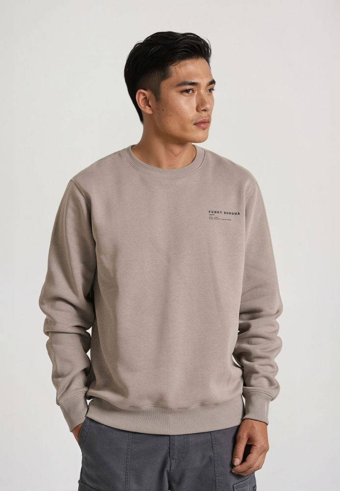 Relaxed fit φούτερ με τύπωμα στην πλάτη