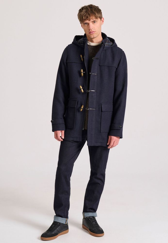 Ανδρικό μοντγκόμερι wool blend ημίπαλτο