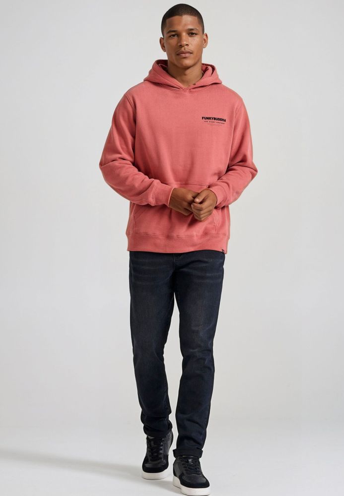 Slim tapered fit τζιν παντελόνι με ελαφρύ ξεθώριασμα