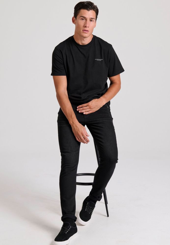 Slim fit τζιν παντελόνι με whisker details