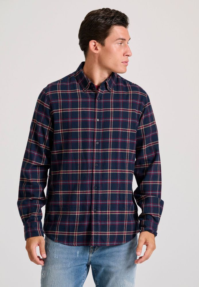 Ανδρικό καρό flannel πουκάμισο