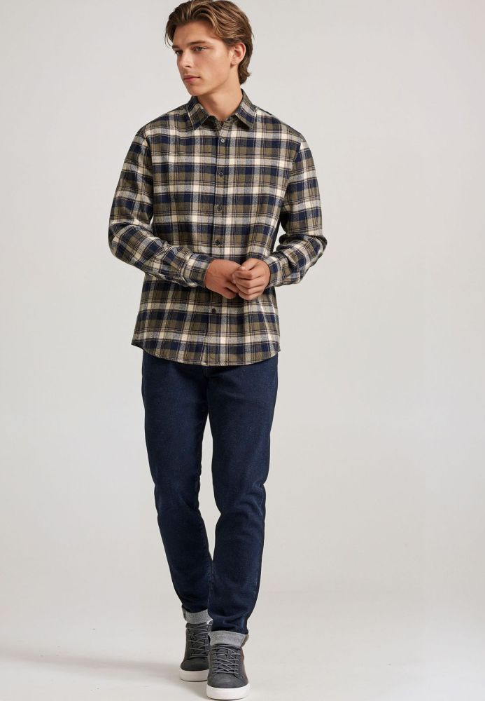 Flannel καρό πουκάμισο