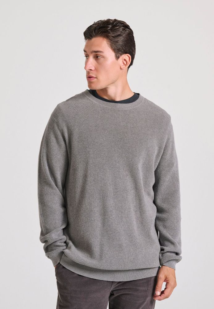Ανδρικό relaxed fit πουλόβερ με βισκόζη