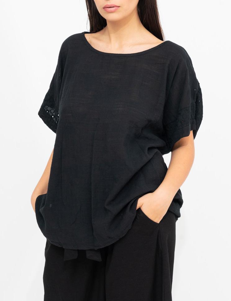 Γυναικεία Μπλούζα Oversize Μαύρο