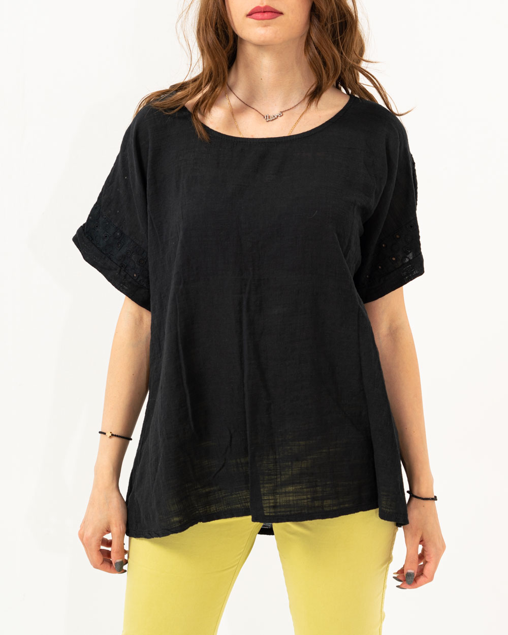 Γυναικεία Μπλούζα Oversize Μαύρο