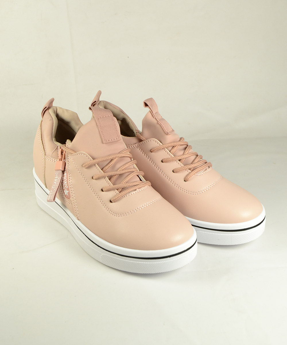 Beltipo Γυναικείo Sneaker Ροζ με Υψηλή Σόλα