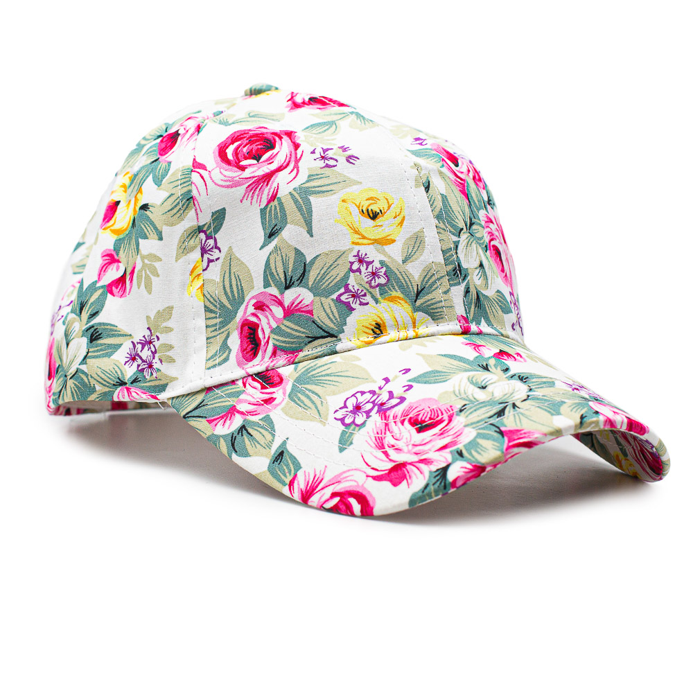 Γυναικείο Καπέλο Λευκό Jockey floral