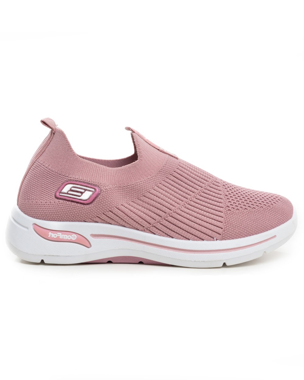 Beltipo γυναικεία Sneakers ροζ υφασμάτινα με χοντρή σόλα