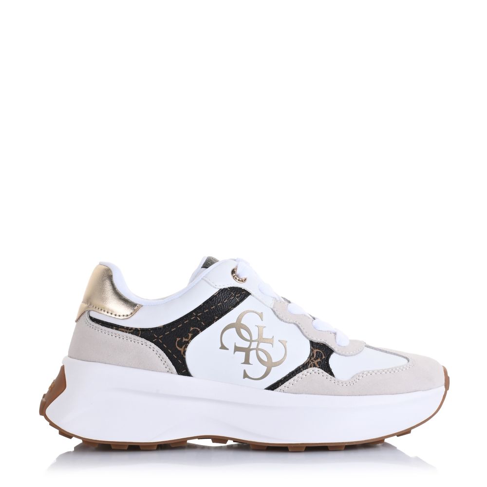 Sneakers Guess Luckei FLPLUCPEL12 White/Brown