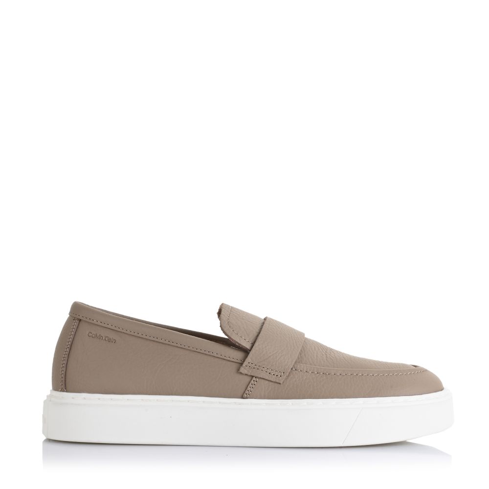 Δερμάτινα Μοκασίνια Calvin Klein Unlined HM0HM01813 A04 Silver Mink