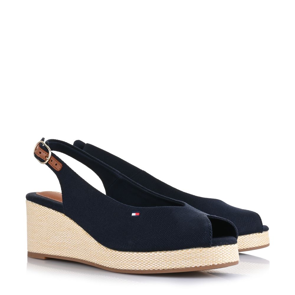 Εσπαντρίγιες Tommy Hilfiger Flag Mid Wedge Slingback FW0FW08595 DW6