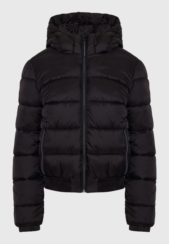 Καπιτονέ puffer μπουφάν με κουκούλα