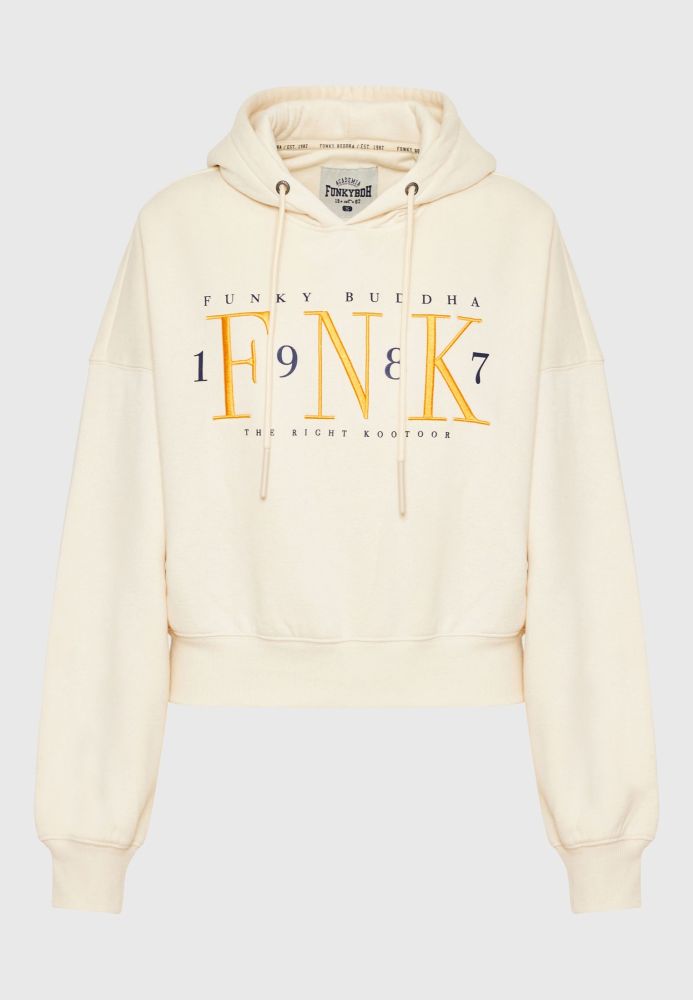 Relaxed fit φούτερ με κέντημα στο στήθος
