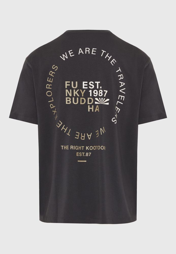 Relaxed fit t-shirt με text artwork τύπωμα στην πλάτη