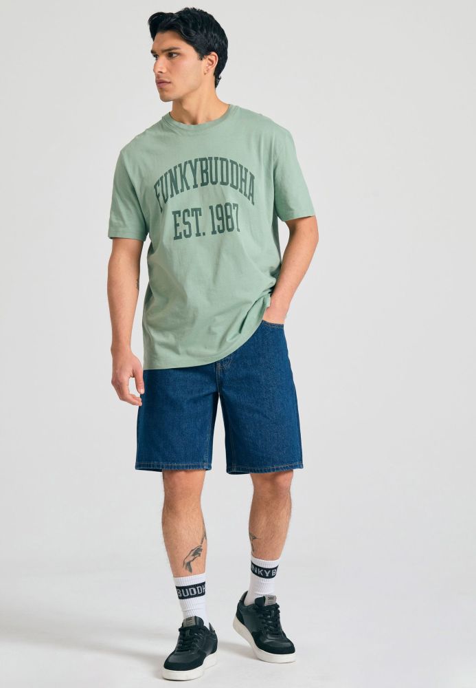 Relaxed fit t-shirt με branded τύπωμα