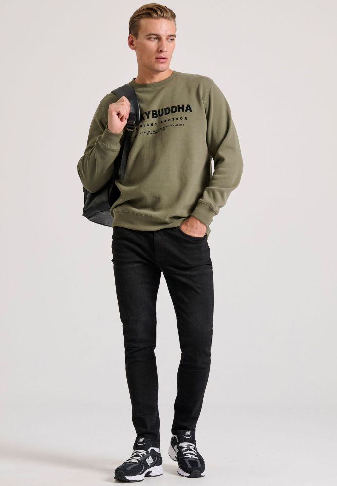 Relaxed fit φούτερ με Funky Buddha τύπωμα